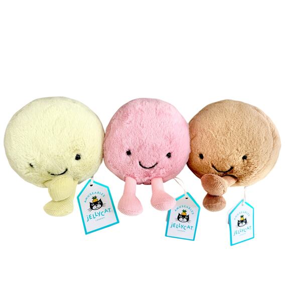 BNWT Jellycat Macarons ~ Complete Set Pins Box Bag - Picture 2 of 4